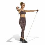 adidas Γυναικείο Κολάν 7/8 λεοπάρ Optime Essentials Workout