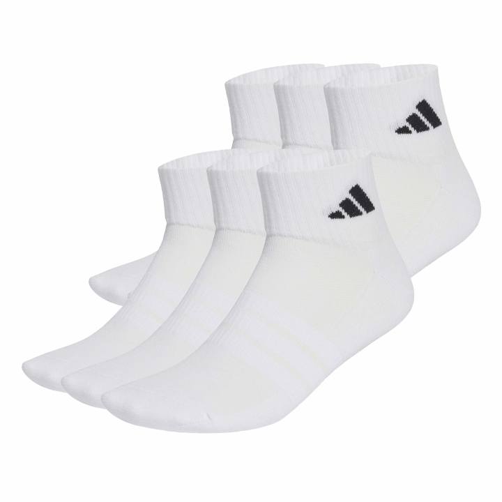 im_ke5495_1.jpg adidas Κάλτσες Cushioned Essentials Ankle Socks 6 ζευγάρια Λευκές