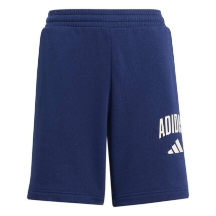 adidas Παιδικό Σορτς Seasonals Collegiate Typography Μπλε