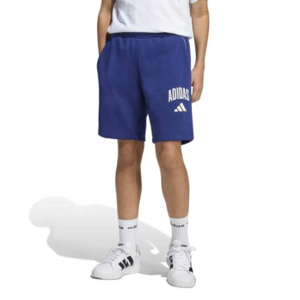 adidas Παιδικό Σορτς Seasonals Collegiate Typography Μπλε