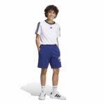 adidas Παιδικό Σορτς Seasonals Collegiate Typography Μπλε