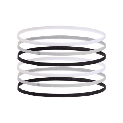 Under Armour Mini Elastic 6P Αθλητικό Περιμετώπιο Mαύρο / Γκρι / Λευκό