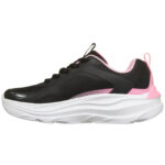 Skechers Max Run Γυναικεία Sneakers Μαύρa-Ροζ