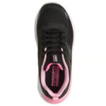 Skechers Max Run Γυναικεία Sneakers Μαύρa-Ροζ