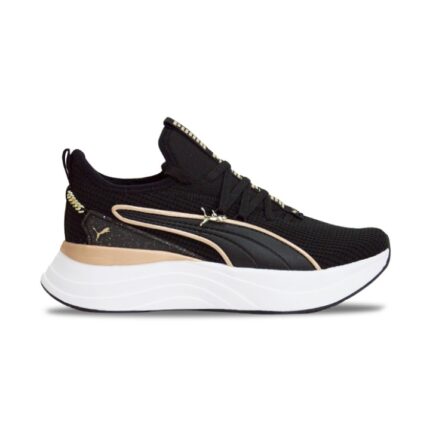 Puma Softride Sabrina Polished Chrome Γυναικεία Παπούτσια για Τρέξιμο Μαύρα