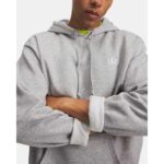 Under Armour Rival Aνδρικό Fleece Φούτερ Γκρι