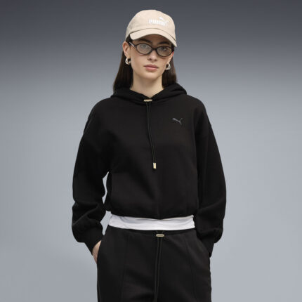 Puma Her Γυναικείο Φούτερ με Κουκούλα Μαύρο
