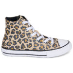 Converse Chuck Taylor All Star Παιδικά Μποτάκια Sneakers Λεοπάρ