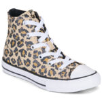Converse Chuck Taylor All Star Παιδικά Μποτάκια Sneakers Λεοπάρ