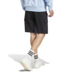 adidas Essentials Feel Cozy Fleece Cargo Αντρικό Σορτς Μαύρο
