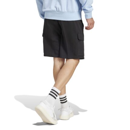 adidas Essentials Feel Cozy Fleece Cargo Αντρικό Σορτς Μαύρο