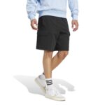adidas Essentials Feel Cozy Fleece Cargo Αντρικό Σορτς Μαύρο