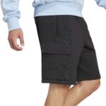 adidas Essentials Feel Cozy Fleece Cargo Αντρικό Σορτς Μαύρο
