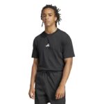 adidas Essentials Small Logo Single Jersey Tee Ανδρικό Κοντομάνικο Μαύρο