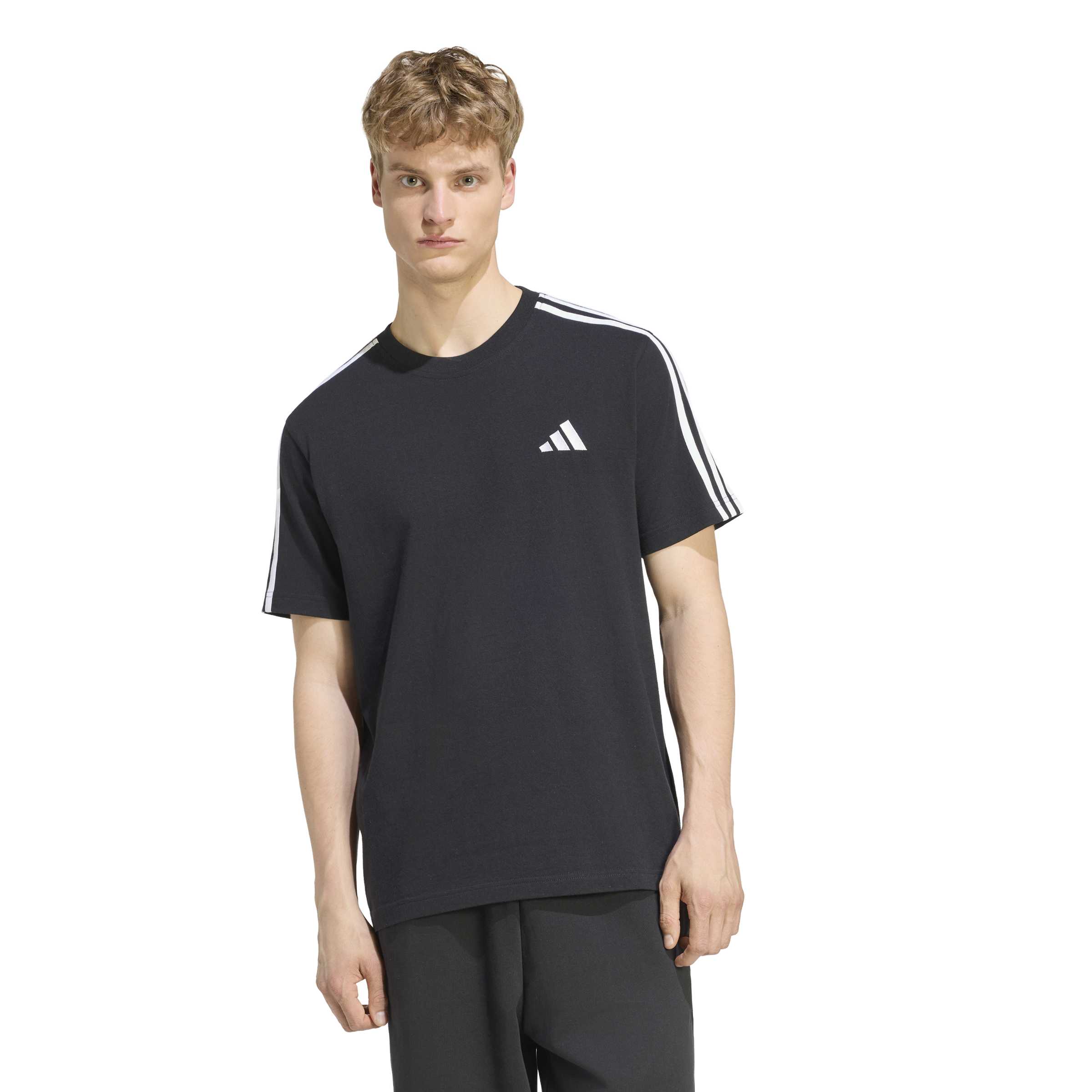 im_kx8132_1.jpg adidas Αντρική Μπλούζα Essentials 3-Stripes Single Jersey Μαύρη