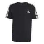 adidas Αντρική Μπλούζα Essentials 3-Stripes Single Jersey Μαύρη