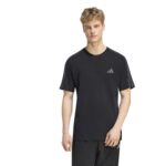 adidas Αντρική Μπλούζα Essentials 3-Stripes Single Jersey Μαύρη