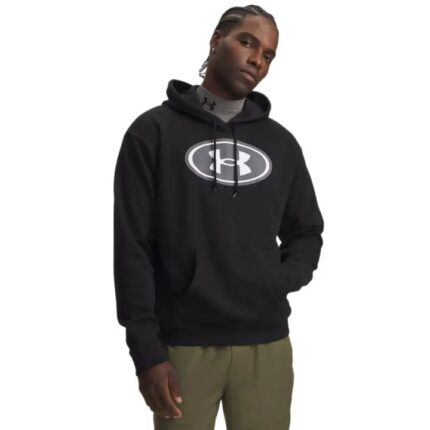 Under Armour Rival Fleece Φούτερ με Κουκούλα Μαύρο