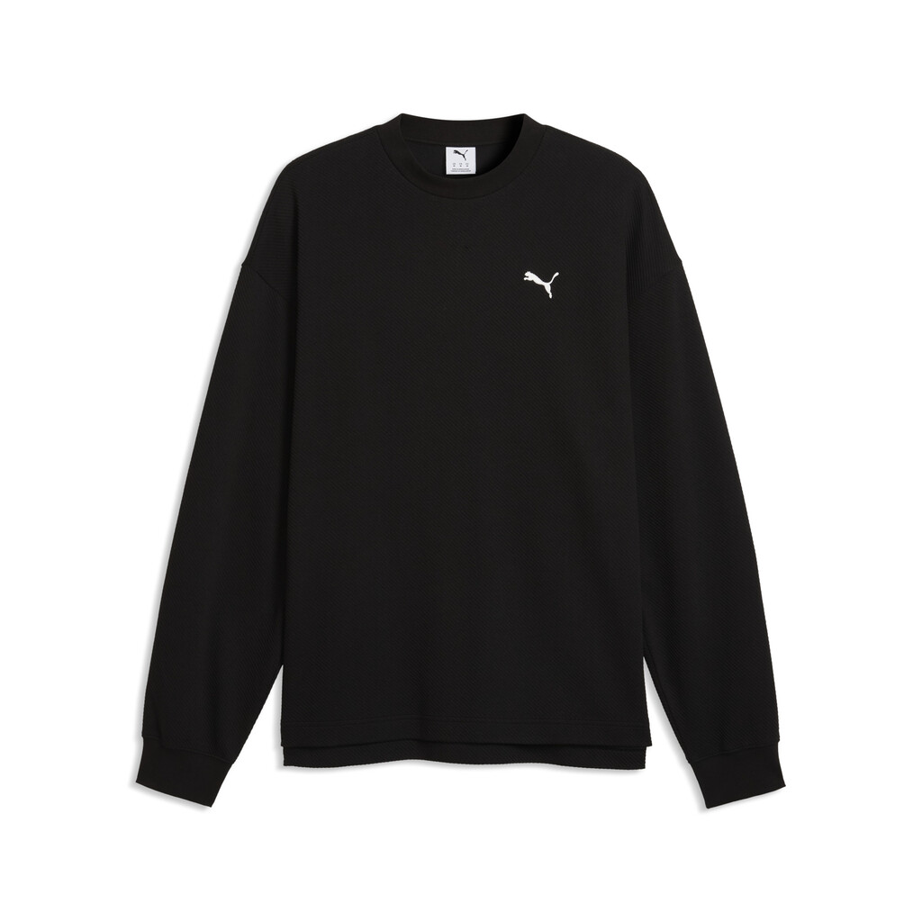 im_694308_01_1.jpg Puma Αντρική Μπλούζα Φούτερ Elevated Relax Crew Μαύρη