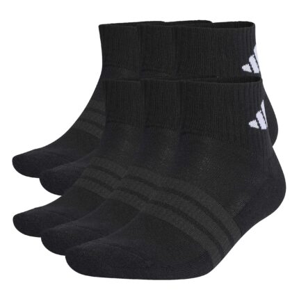 adidas Κάλτσες Cushioned Essentials Ankle Socks 6 ζευγάρια Μαύρες