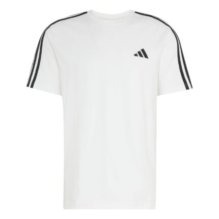 adidas Αντρική Μπλούζα Essentials 3-Stripes Single Jersey Λευκή
