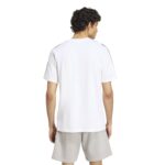 adidas Αντρική Μπλούζα Essentials 3-Stripes Single Jersey Λευκή