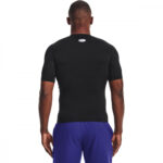 Under Armour Heatgear Ανδρική Ισοθερμική Κοντομάνικη Μπλούζα Compression Μαύρη