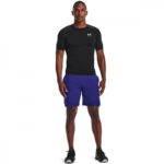 Under Armour Heatgear Ανδρική Ισοθερμική Κοντομάνικη Μπλούζα Compression Μαύρη