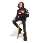 adidas Seasonal Essentials Tiberio 3-Stripes Tricot Track Suit Kids Παιδικό Σετ Μαύρο / Κόκκινο