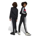 adidas Seasonal Essentials Tiberio 3-Stripes Tricot Track Suit Kids Παιδικό Σετ Μαύρο / Κόκκινο