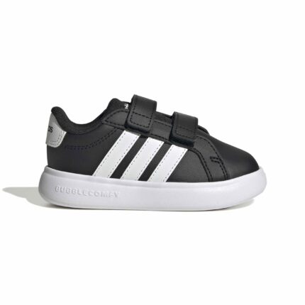 adidas Grand Court 3.0 Βρεφικά Sneakers με Σκρατς Μαύρα