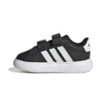adidas Grand Court 3.0 Βρεφικά Sneakers με Σκρατς Μαύρα