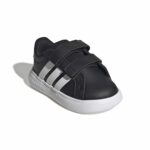 adidas Grand Court 3.0 Βρεφικά Sneakers με Σκρατς Μαύρα