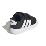 adidas Grand Court 3.0 Βρεφικά Sneakers με Σκρατς Μαύρα