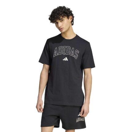 adidas Κολεγιακή Μπλούζα Lineage Graphic Μαύρη