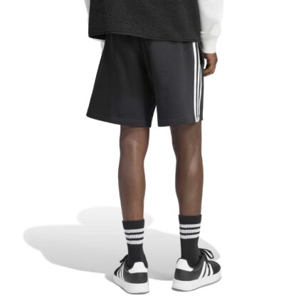 adidas Αντρικό Σορτς Essentials 3-Stripes French Terry Μαύρο