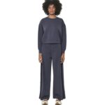 Body Action Παντελόνι Φόρμας Modal Φαρδύ Ebony Blue