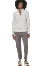 Body Action Γυναικεία Αθλητική Fleece Ζακέτα Arctic Wolf Ecru