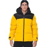 Body Action Ανδρικό Puffer Μπουφάν με Κουκούλα