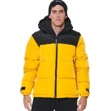 Body Action Ανδρικό Puffer Μπουφάν με Κουκούλα