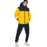 Body Action Ανδρικό Puffer Μπουφάν με Κουκούλα