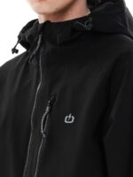 Emerson Μπουφάν Bomber Αδιάβροχο με Κουκούλα Black