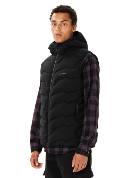Emerson Αμάνικο Μπουφάν Puffer Αδιάβροχο Μαύρο