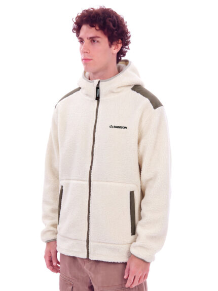 Emerson Ανδρική Fleece Ζακέτα με Κουκούλα