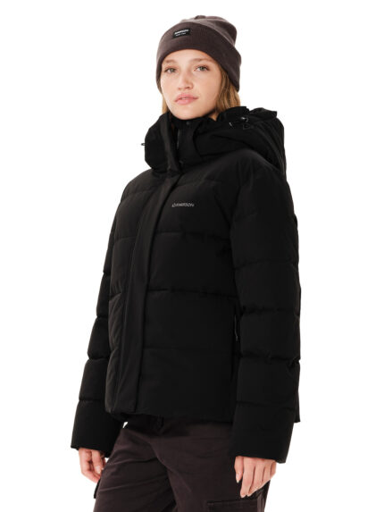 Emerson Γυναικείο Puffer Μπουφάν Αδιάβροχο για Χειμώνα Μαύρο