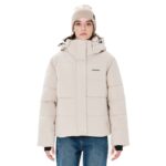 Emerson Γυναικείο Puffer Μπουφάν Αδιάβροχο για Χειμώνα Εκρού