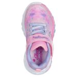 Skechers S-Lights: Eternal Heart Lights Βρεφικά Sneakers με Φωτάκια Ροζ / Μωβ
