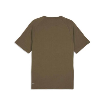 Puma Evostripe Tee Ανδρική Κοντομάνικη Μπλούζα Λαδί