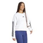 adidas Essentials 3-Stripes French Terry Μπλούζα Λευκή