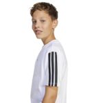 adidas Essentials Tee Kids Παιδικό Κοντομάνικο με Ρίγες Λευκό